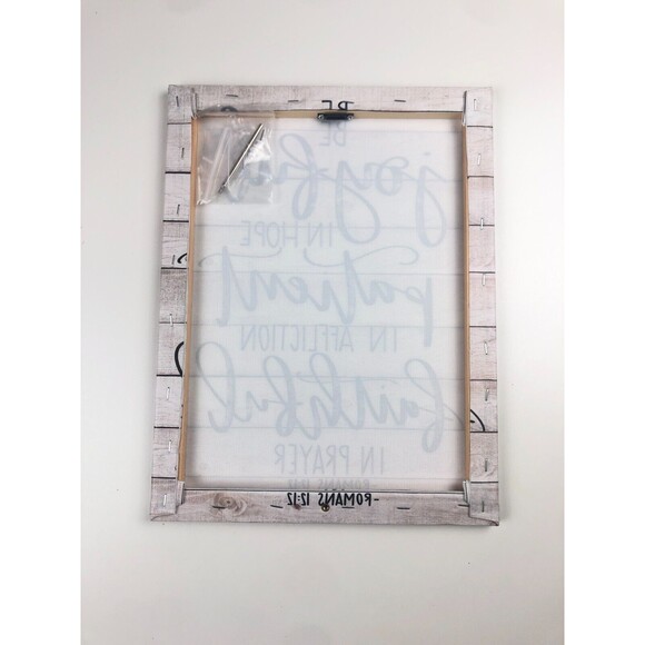 New Roman 12:12 Be Joyful in Hope Patient Faithful in Prayer Canvas - Picture 2 of 3